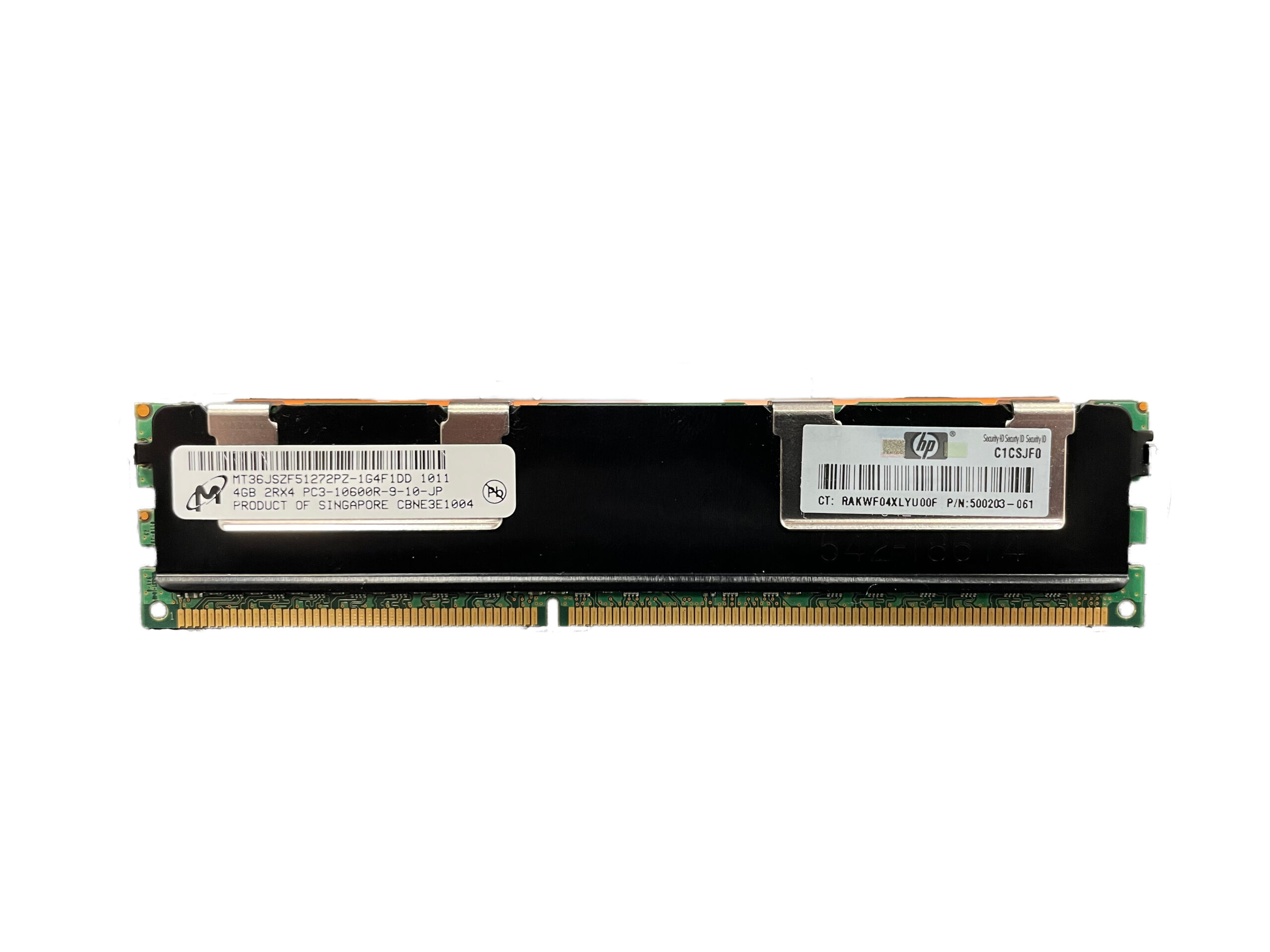 HP 4GB 2Rx4 PC3-10600R Memory Module 500203-061